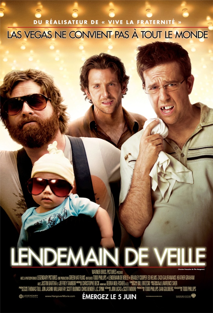 Galerie - Primeur : Affiche en français de la comédie Lendemain de veille