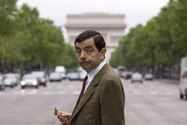 Scène du film Les vacances de M. Bean