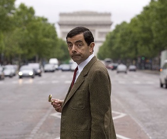 Scène du film Les vacances de M. Bean