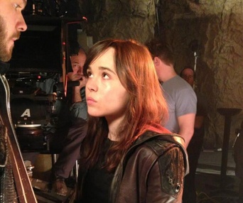 Sur le plateau du film X-Men: Days of Future Past