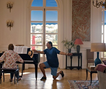 Une scène du film Les estivants