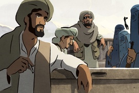 Une scène du film Les hirondelles de Kaboul Une scène du film Les hirondelles de Kaboul