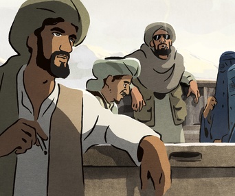 Une scène du film Les hirondelles de Kaboul
