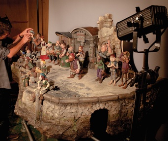 Sur le plateau du film The Pirates! Band of Misfits