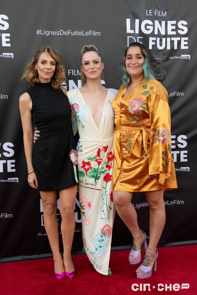 Sur le tapis rouge du film Lignes de fuite