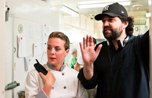 Alexis Durand-Brault et Julie Le Breton sur le plateau du film Everywhere