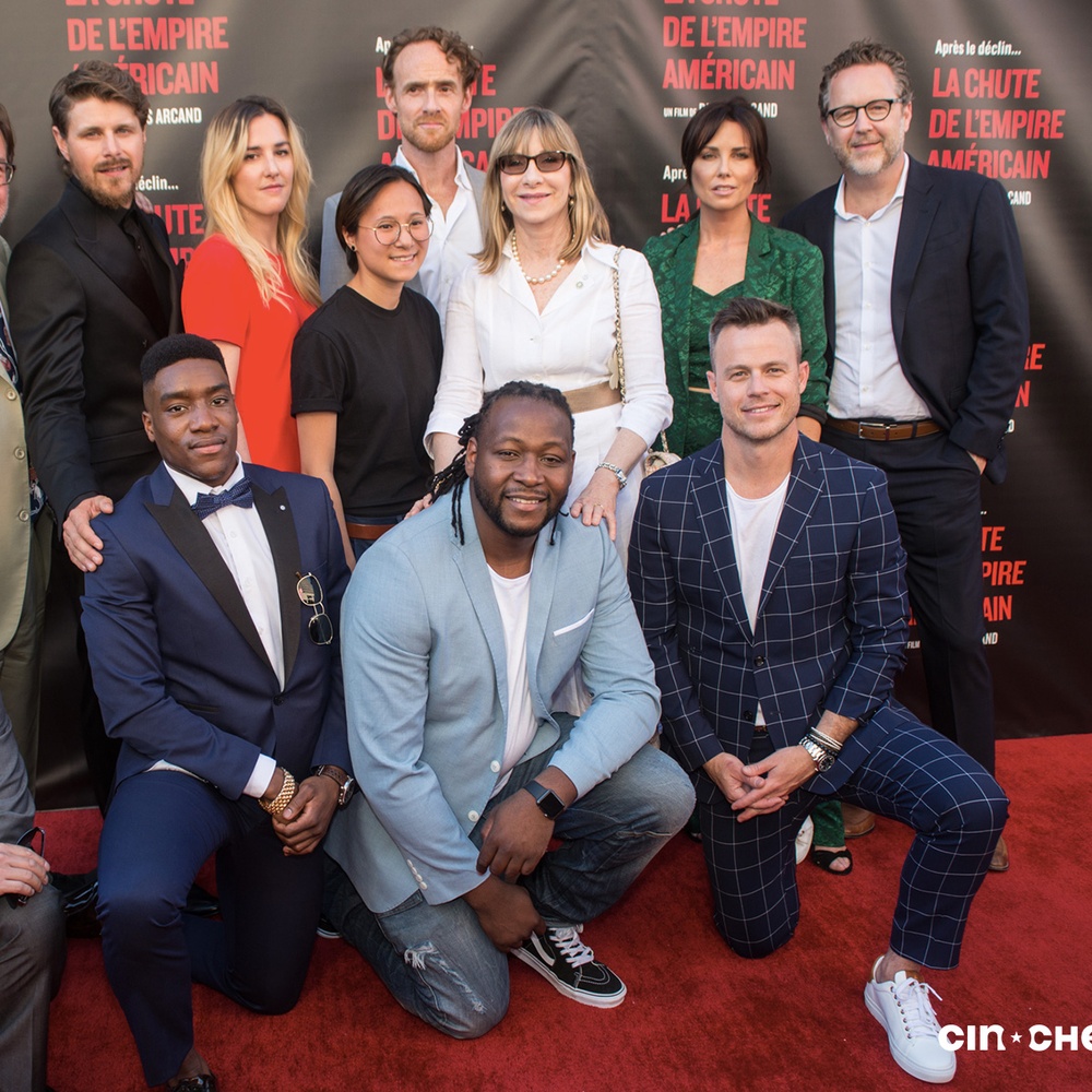 Tapis rouge du film La chute de l'empire américain