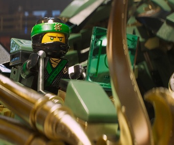 Une scène du film The LEGO Ninjago Movie