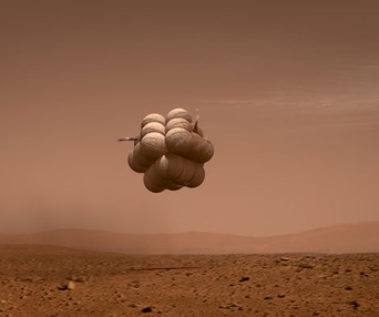 Scène du film À la conquête de Mars