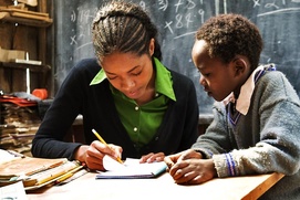 Une scène du film The First Grader