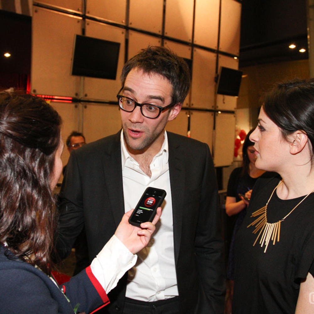 Sur le tapis rouge du film Funkytown