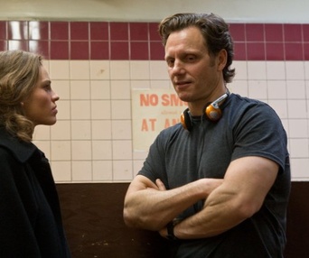 Sur le plateau du film Conviction