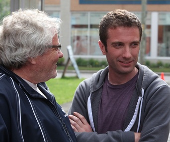 Sur le plateau du film French Immersion