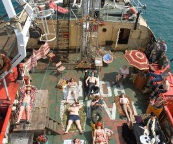 Scène du film Pirate Radio