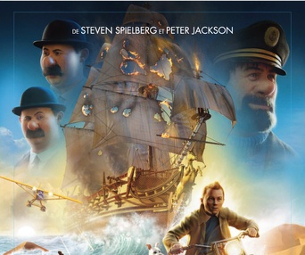 Affiche du film Les aventures de Tintin : Le secret de la licorne