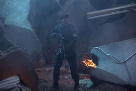 Une scène du film Captain America: The Winter Soldier