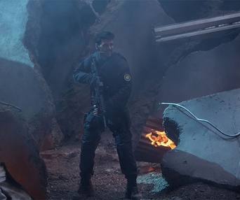 Une scène du film Captain America: The Winter Soldier