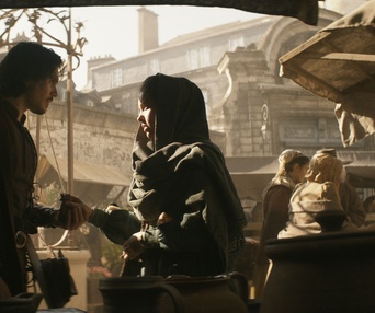 Une scène du film Les Trois Mousquetaires: D'Artagnan