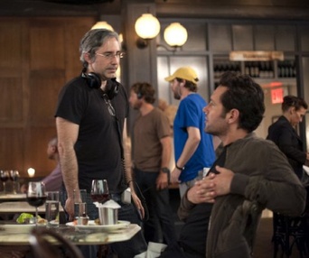 Sur le plateau du film Admission