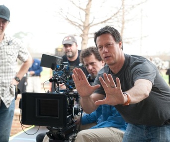 Sur le plateau du film Ender's Game