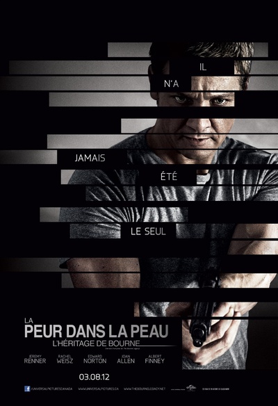 Affiche du film La peur dans la peau : L'héritage de Bourne