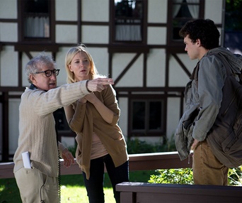 Sur le plateau du film Blue Jasmine
