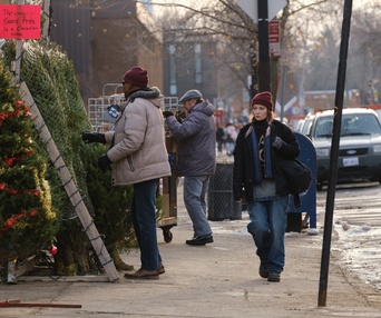 Une scène du film Sapin$