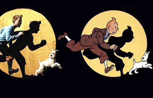 Image comparative entre le film et la bande-dessinée de Tintin