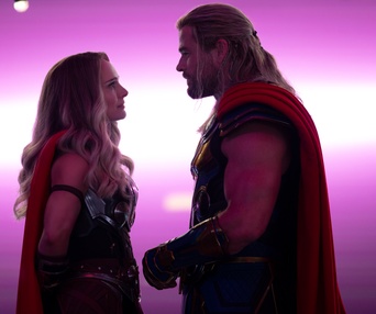Une scène du film Thor: Love and Thunder