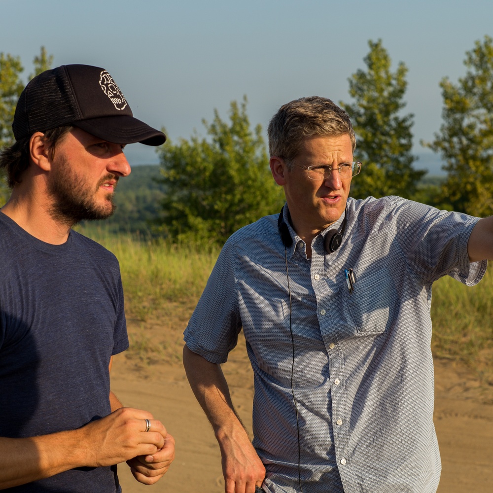 Sur le plateau du film Le cycloton