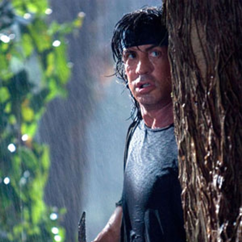 Sylvester Stallone dans le film Rambo