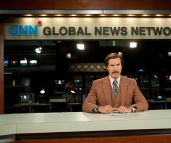 Une scène du film Anchorman 2: The Legend Continues