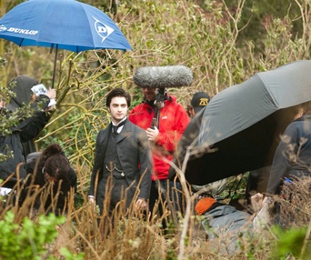 Sur le plateau du film The Woman in Black