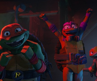 Une scène du film Teenage Mutant Ninja Turtles: Mutant Mayhem