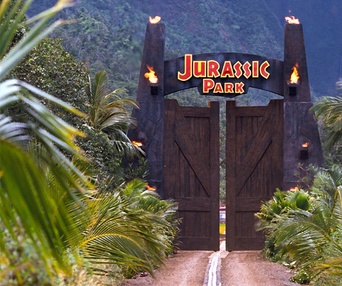 Une scène du film Jurassic Park