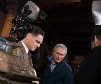 Sur le plateau du film J. Edgar