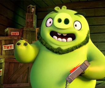 Une scène du film The Angry Birds Movie