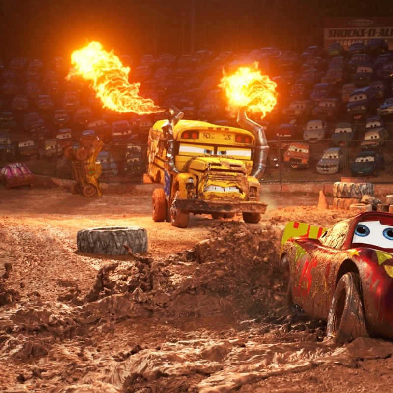 Une scène du film Cars 3