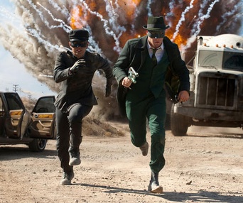 Une scène du film The Green Hornet