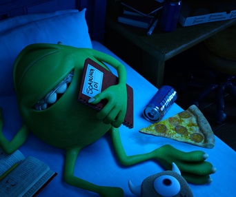 Une scène du film Monsters University