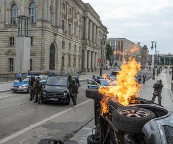 Une scène du film Retribution