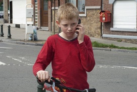 Une scène du film Le gamin au vélo