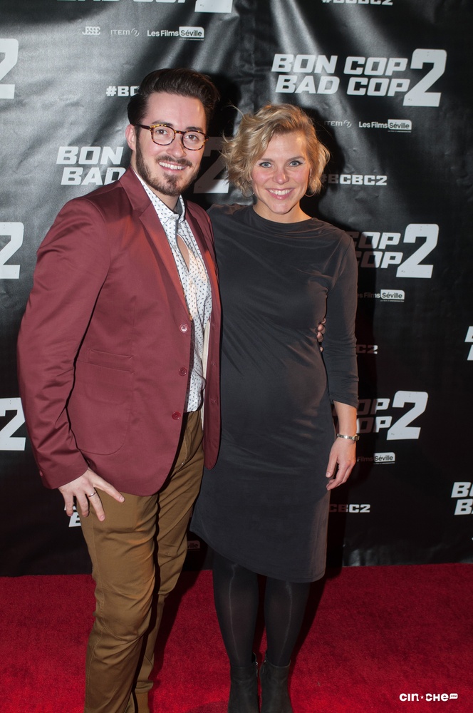 Sur le tapis rouge du film Bon Cop Bad Cop 2