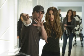 Sur le plateau du film Total Recall