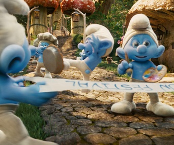 Une scène du film The Smurfs