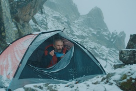 Une scène du film La montagne