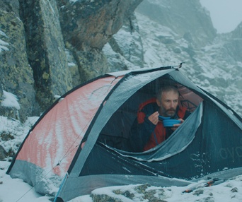 Une scène du film La montagne