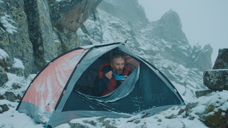 Une scène du film La montagne