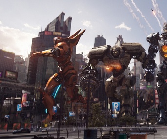 Une scène du film Pacific Rim Uprising