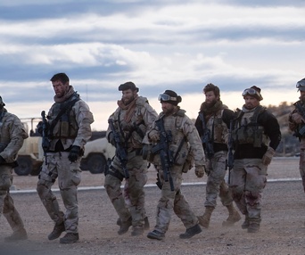 Une scène du film 12 Strong